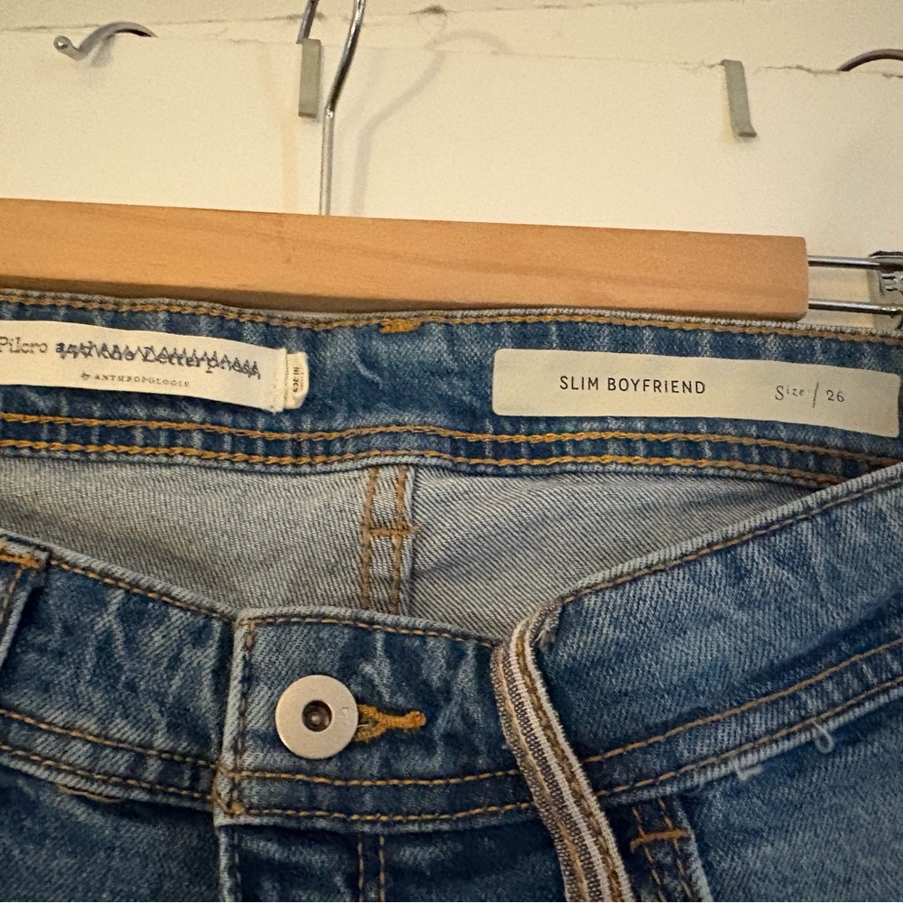 Pilcro Embroidered Slim BF Jeans - Picture 4 of 7